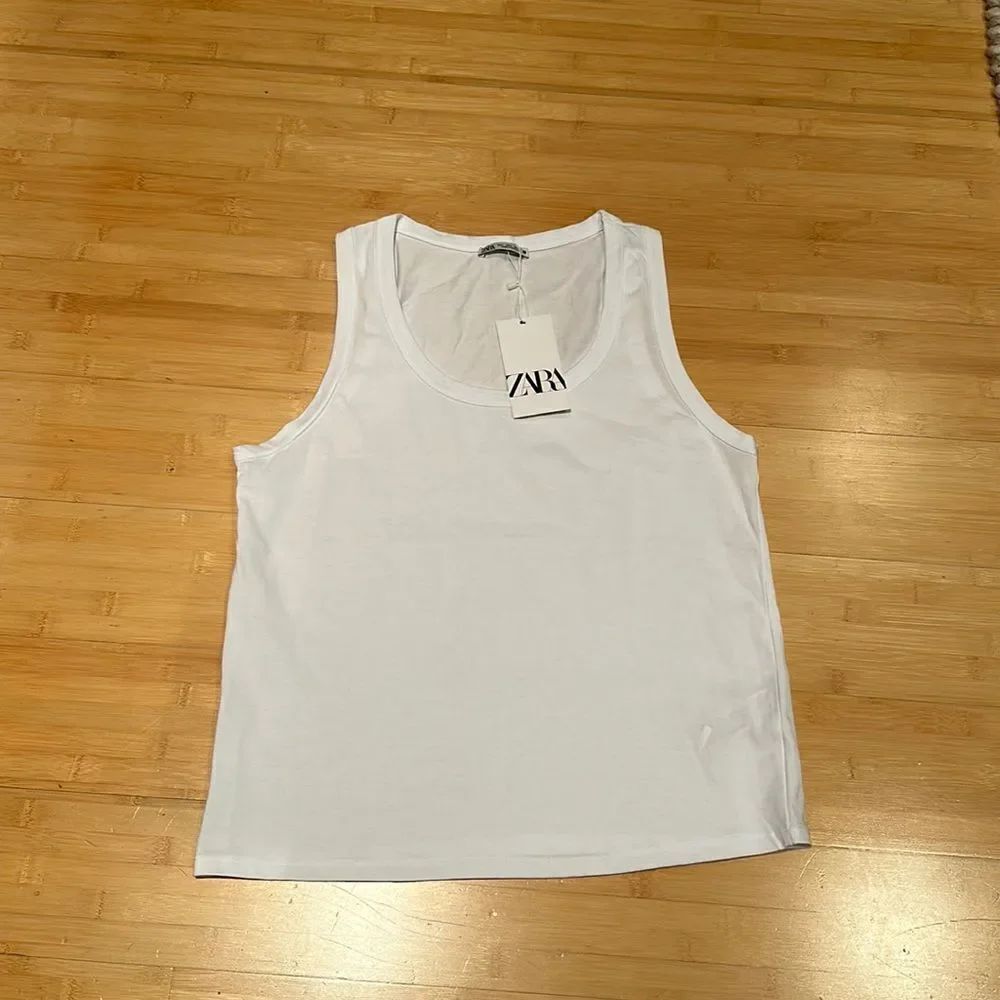 Zara white tank NWT